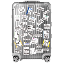 32 pieces of suitcase check code decoration personalized aviation airport barcode waterproof sticker suitcase sticker