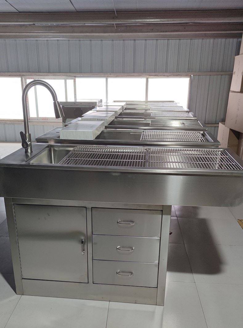 304 Stainless Steel Pet Disposal Table Animal Hospital Rinse Deplaning Terrace Cat Dog Pet Store Surgery Bed Operating Table-Taobao