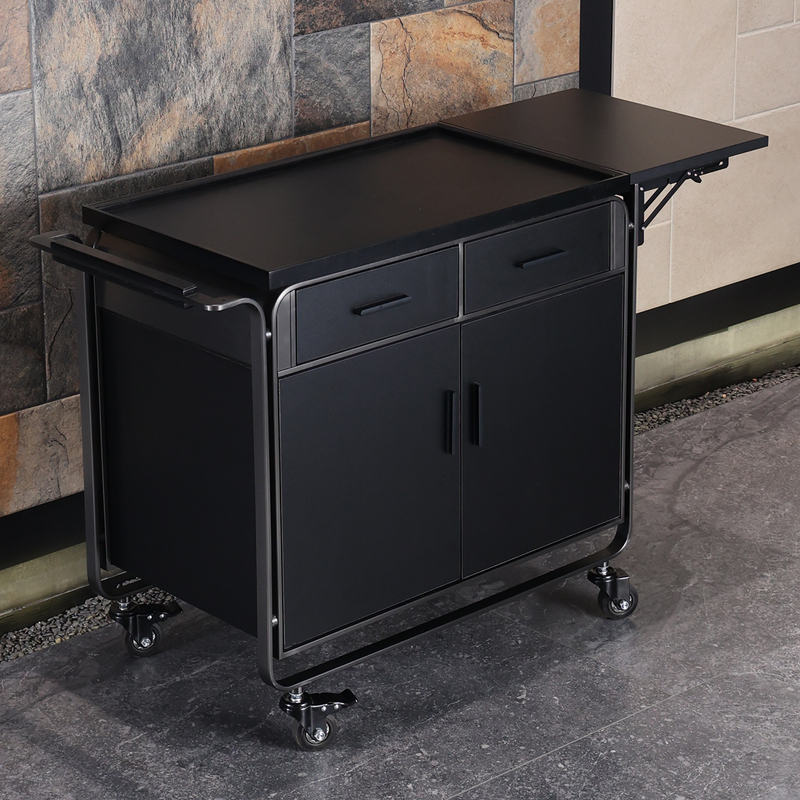 High-End Restaurant Service Cart, Hotel Multi-Functional Food Delivery Trolley, Large-Sized Cake, Snack, Beverage, and Hot Pot Ingredient Cart