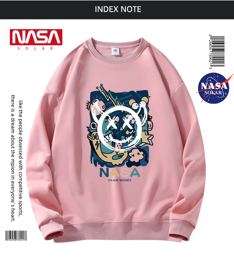 NASA联名款宽松情侣卫衣 图11