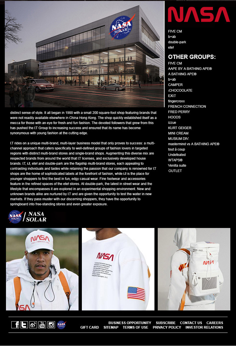 NASA SOLAR 联名款 2022年夏季新款 印花短袖潮牌纯棉T恤 39.9元包邮 买手党-买手聚集的地方