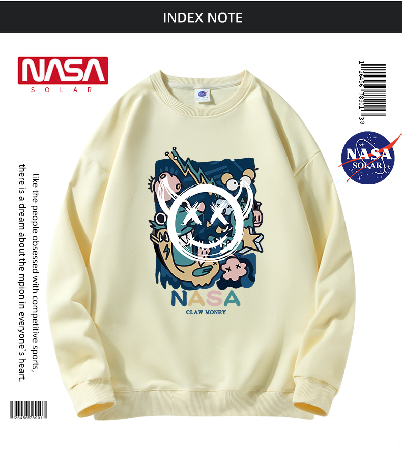 NASA联名款宽松情侣卫衣 图12