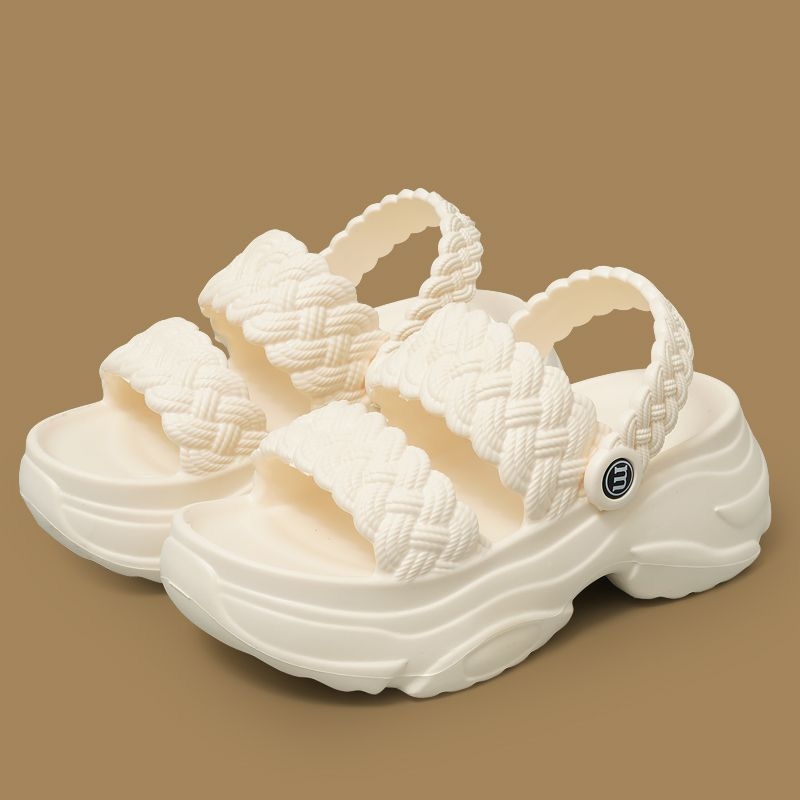 Eva Non-Slip Summer 2024 Height-Increasing Platform New Trendy Two-Way Wear Fashionable Thick-Soled 5cm Slippers Two-Strap Sandals Eva Non-Slip Summer 2024 Height-Increasing Platform New Trendy Two-Way Wear Fashionable Thick-Soled 5cm Slippers Two-Strap Sandals