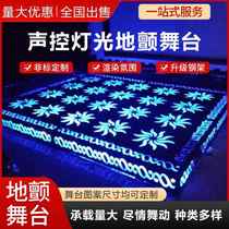 Ground shaking stage KTV bar disco stage sound controlled glass floor shaking spring stage bar disco lighting stage