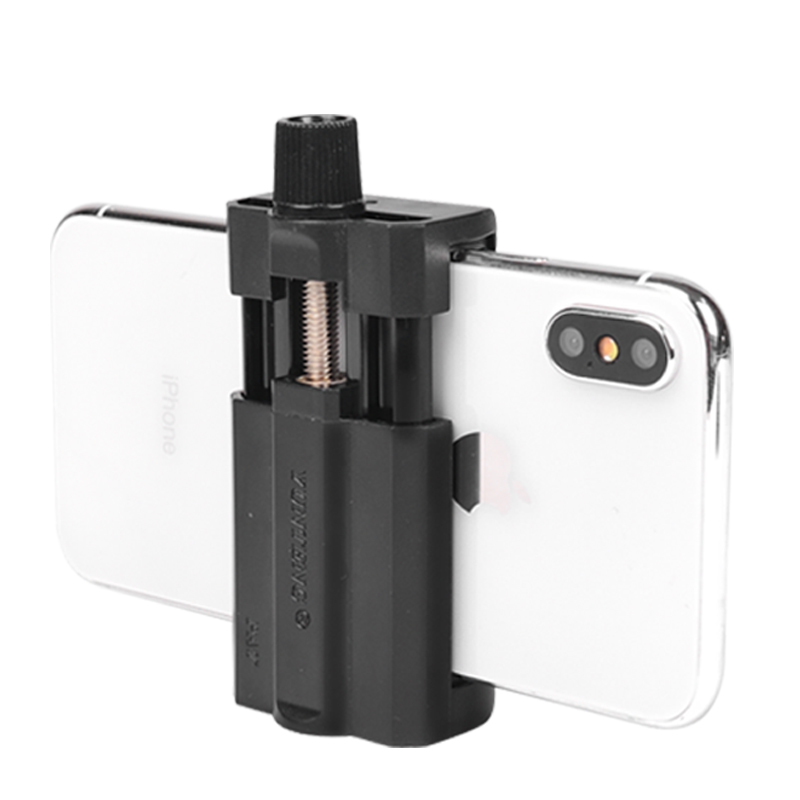 Common mobile live support mobile phone clamp head accessories double reservation camera tripod yuntai fixed base