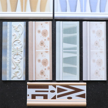 American waistline tiles Mediterranean bathroom retro edge antique tiles Nordic bathroom matching flower kitchen tiles