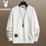 Playboy, демисезонная толстовка, утепленный лонгслив с круглым воротником, оверсайз