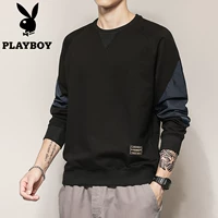 Playboy, осенний трендовый лонгслив с круглым воротником для отдыха, коллекция 2023, в корейском стиле, оверсайз