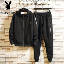 Flower Playboy necropolis suit mens 2022 new spring and autumn season cardio-hoodie jacket trendy men casual two sets