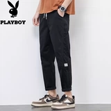 Playboy, демисезонные штаны, хлопковая черная униформа медсестры, свободный прямой крой