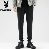 Playboy, Martens, мужские шерстяные демисезонные штаны, трендовые джинсы с начесом, зимние повседневные брюки, костюм, размер