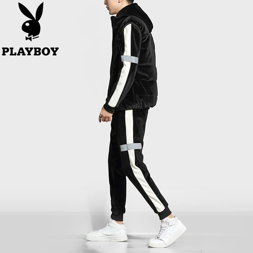 Playboy, бархатная демисезонная толстовка, утепленная куртка
