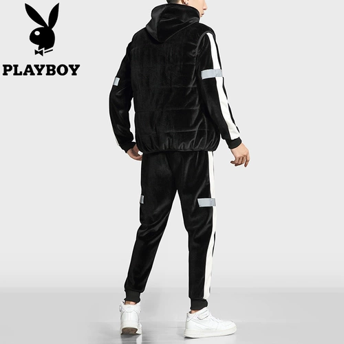 Playboy, бархатная демисезонная толстовка, утепленная куртка