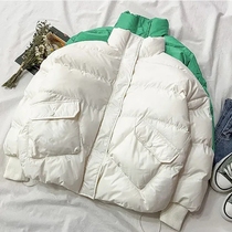 Girl Cotton Padded Jacket Thickened Warm 2021 Winter New Ocean Qi Children Men And Women Baby Boy Clothing Bread Clothing Cotton Clothing Jacket