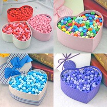 1000 lucky stars Handmade finished five-pointed star glass bottle gift box Valentines Day couple gift table love