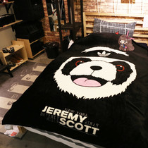 Tiger flannel ADI gift Panda trend Flannel spring summer autumn and winter single double blanket outdoor insulation blanket