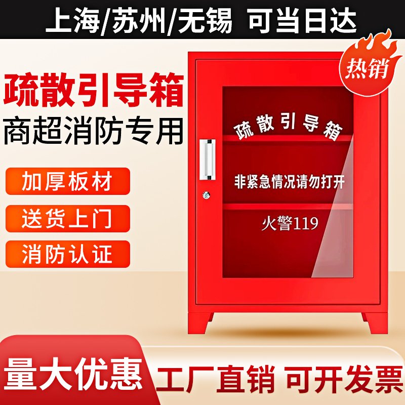 Fire Evacuation Guide Box Set for Schools, Shopping Malls, Hospitals, Hotels, Fire Escape, Stainless Steel Emergency Evacuation Box Set