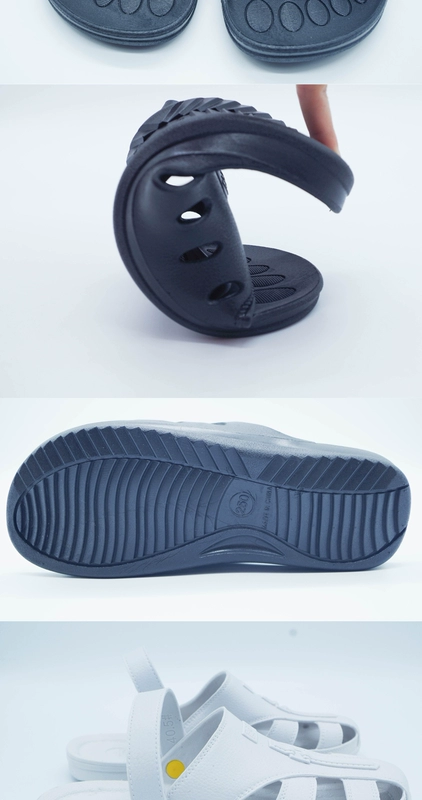 Giày chống tĩnh điện mềm đáy dày bảo vệ sạch sẽ thoáng khí không bụi bẩn nam và nữ đi làm dép xỏ ngón esd dép tĩnh điện