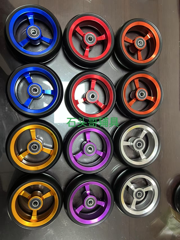 Yikangwei Group. Golden Lily. Ti. Basen and Other Sports Wheelchair Front Small Wheels 4inch Aluminum Alloy Pu Tires, Silent