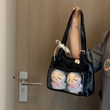 Черная сумка на одно плечо, 10см