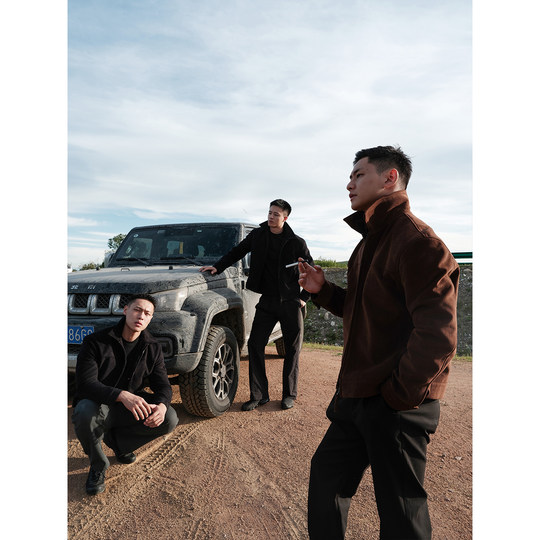 GTAL American lapel solid color matte suede jacket