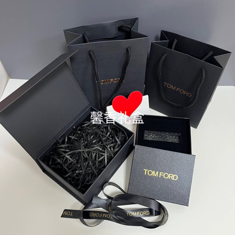 Tom Ford Tom Ford Lipstick Box Tf Perfume Gift Box Tf Silver White Packaging Ribbon Handbag