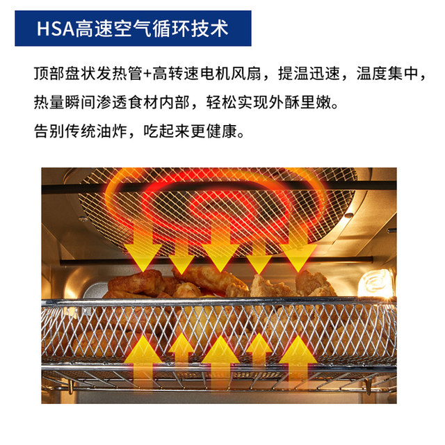 Aca/North American Appliances Ato-Eaf22A Electric Oven Household Multi-Functional Small Automatic Smart Air Fryer