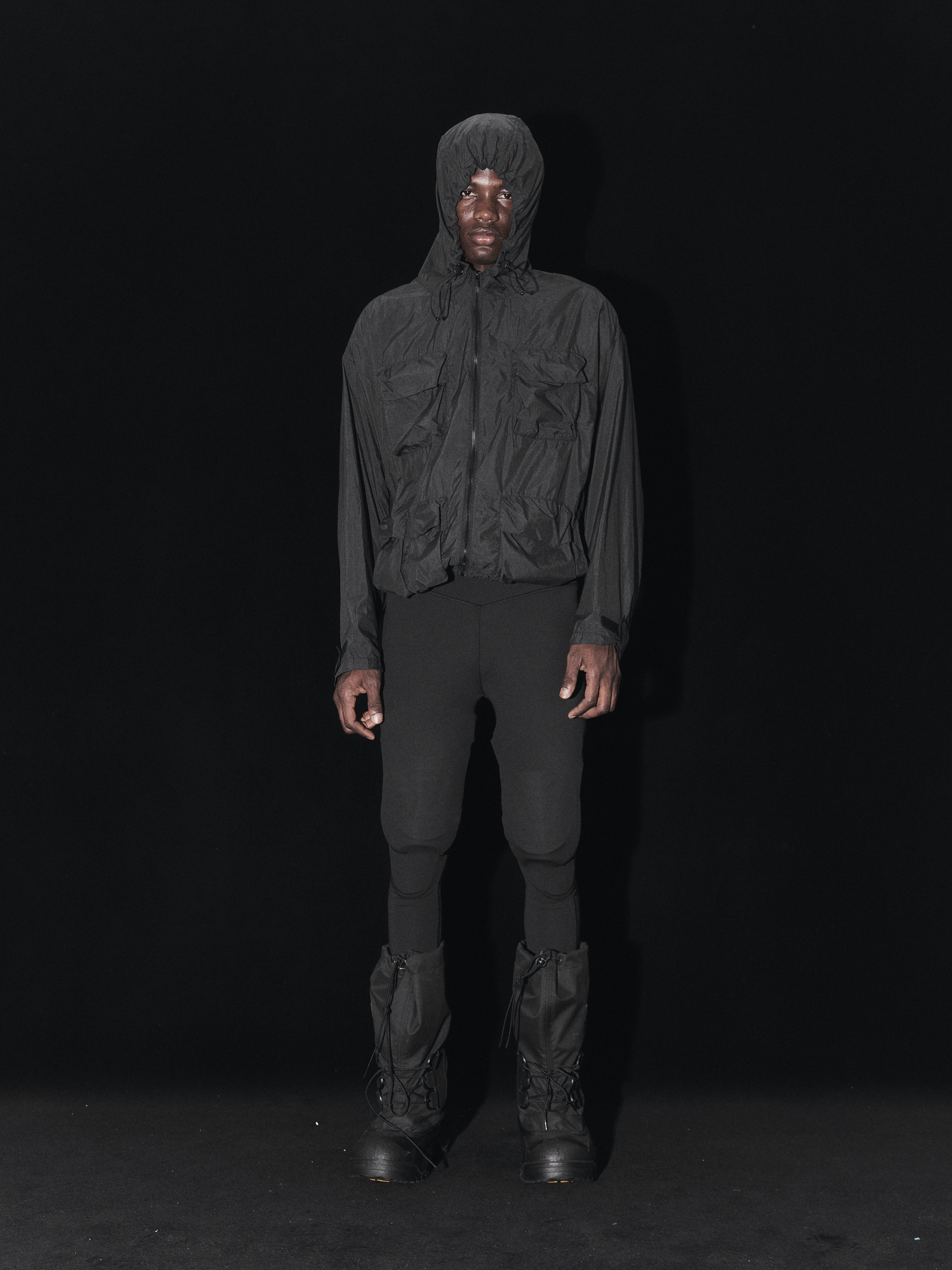 Terrawear Supply Black Hooded Loose Jacket