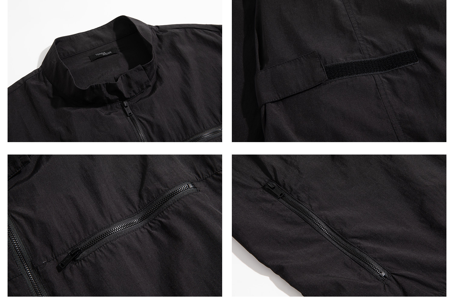 Terrawear Supply Black Cinched-Waist Nylon Jacket