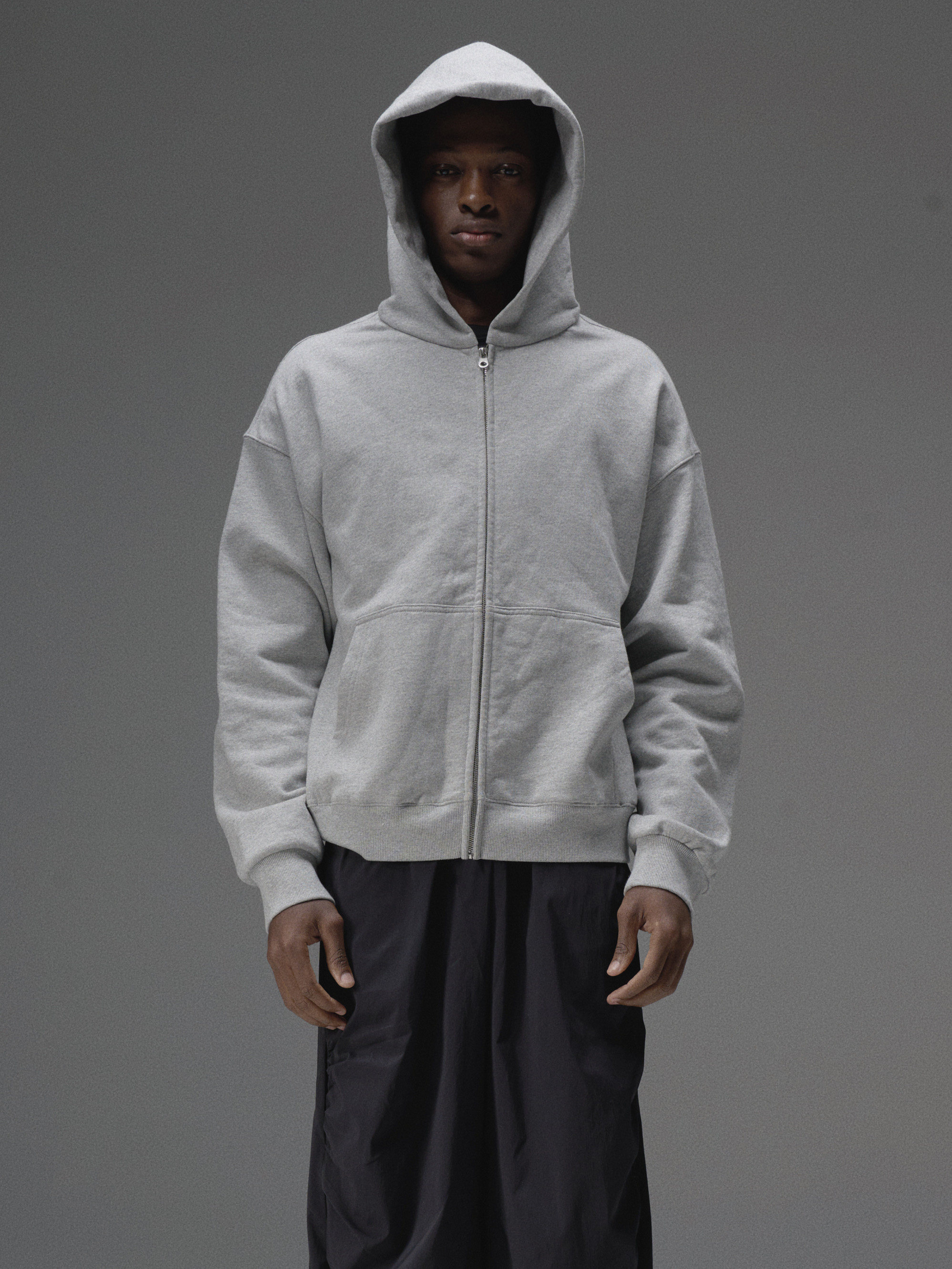Terrawear Supply Heather Gray Zip-Up Hoodie