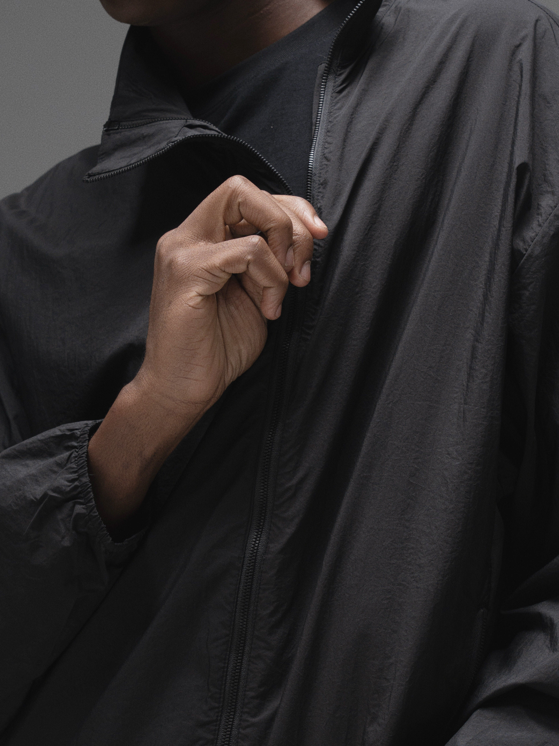 Terrawear Supply Black Loose Side-Zip Jacket