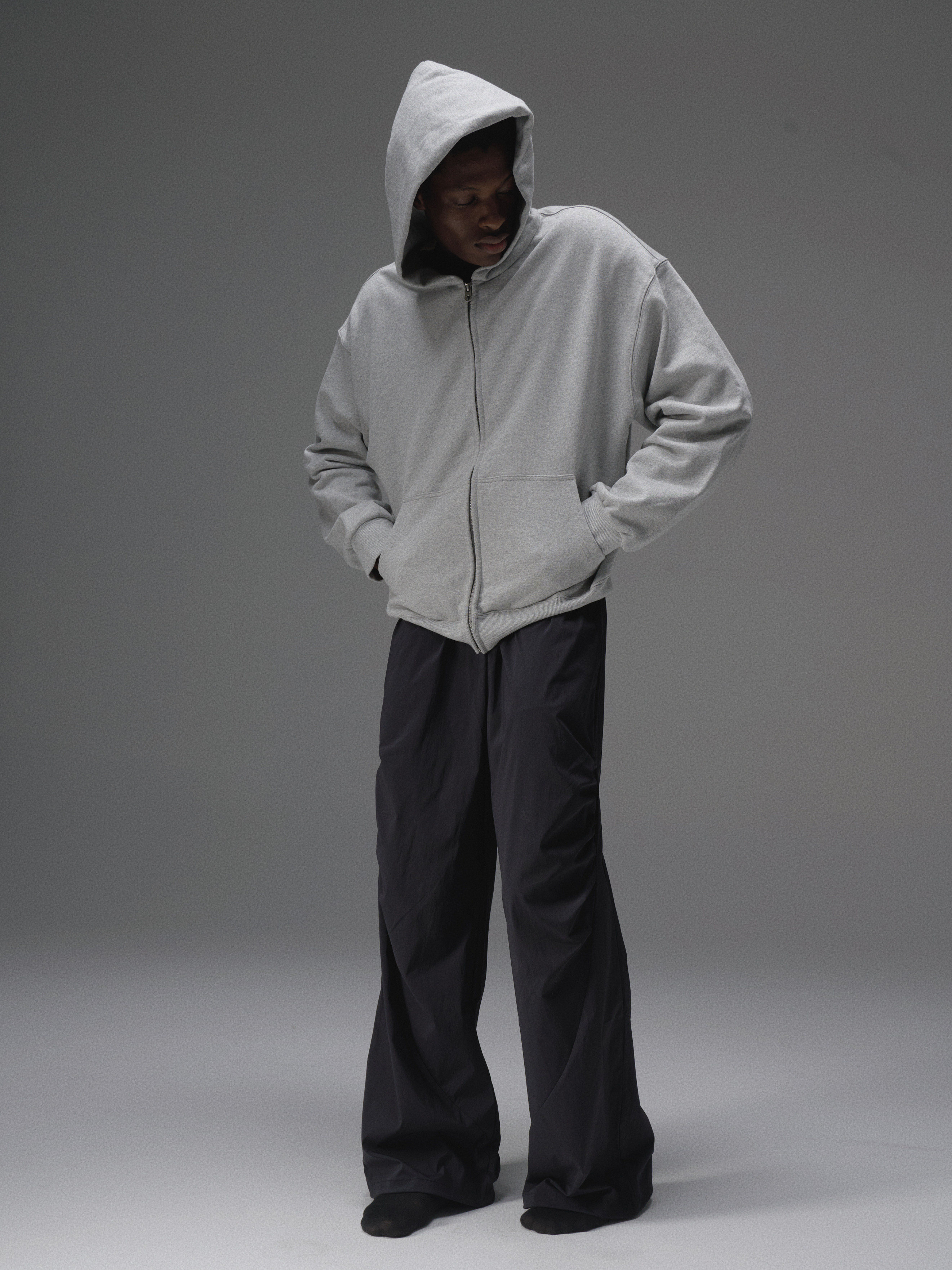 Terrawear Supply Heather Gray Zip-Up Hoodie