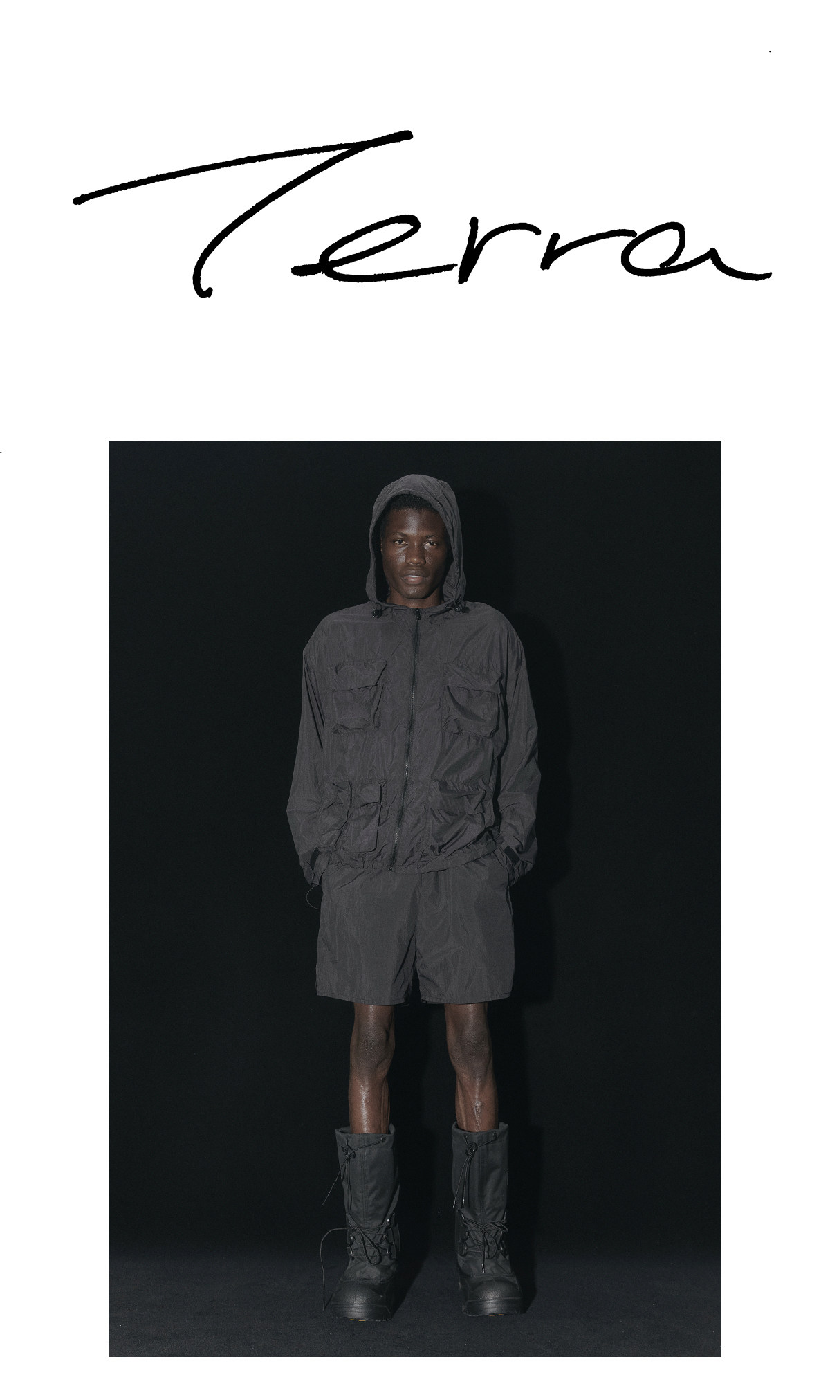 Terrawear Supply Black Hooded Loose Jacket