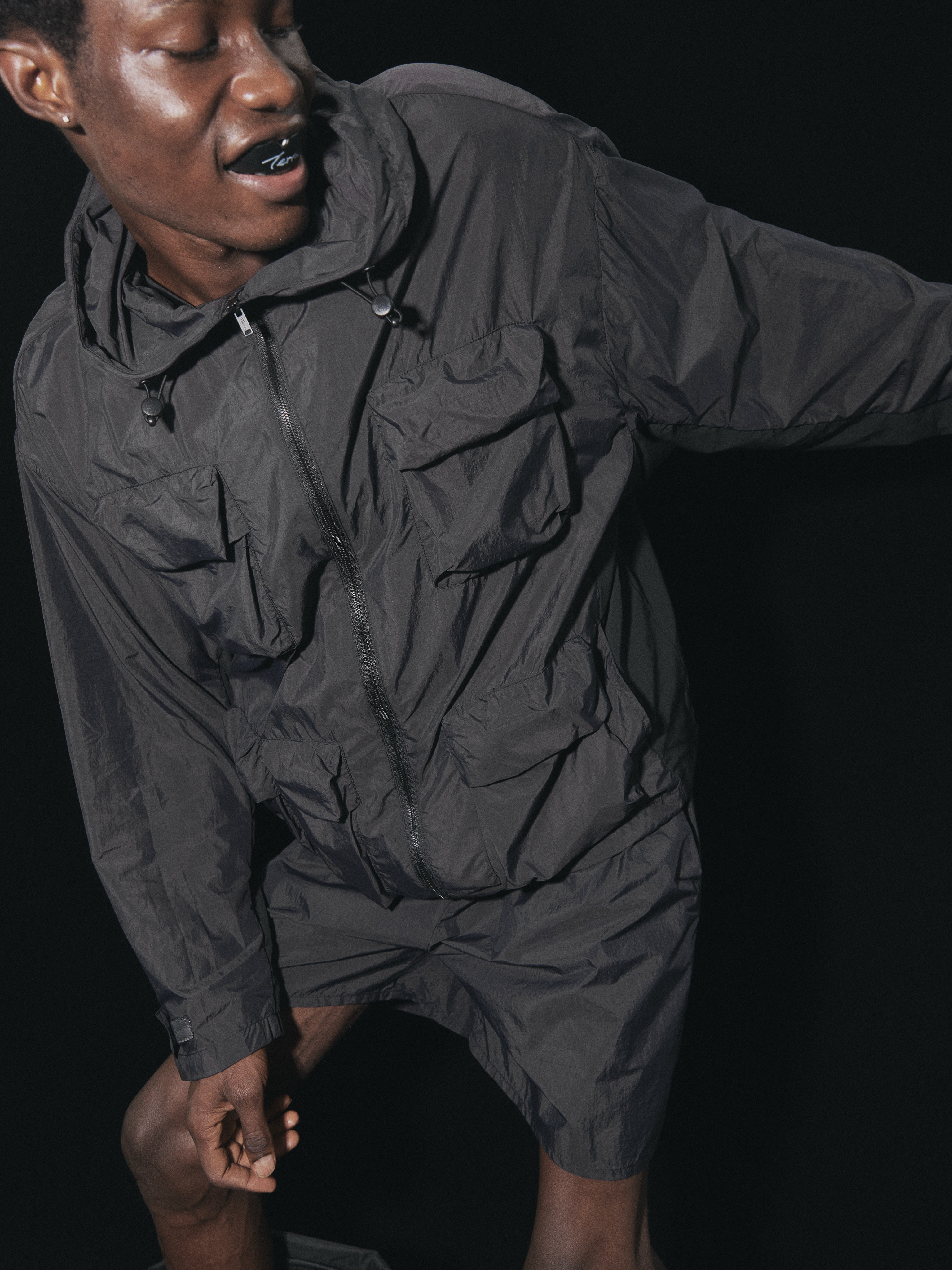 Terrawear Supply Black Hooded Loose Jacket
