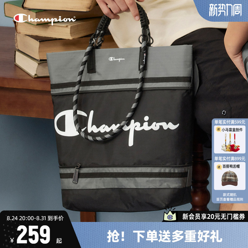 Champion Champion Handbag Shoulder Bag for Women 2026 Spring and Summer New Nylon Bucket Bag Sports Casual Bag for Men