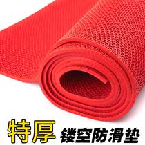Bathroom cushion hollowed-out washroom anti-slip sub toilet Waterproof Ground Mat gridded plastic pvc bathing outdoor with holes