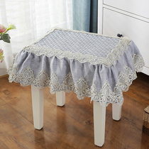 Chair cushion chair makeup stool cushion cushion seat cushion square stool butt cushion household European dining table and chair custom dust cover