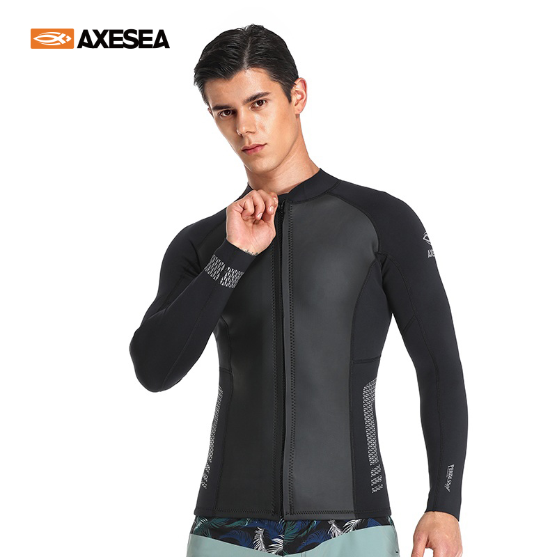 Australian AXESEA 2 3mm Wetsuit wet clothing male blouses GREEN RUBBER CR ANTI-COLD SURFING WETSUIT-Taobao