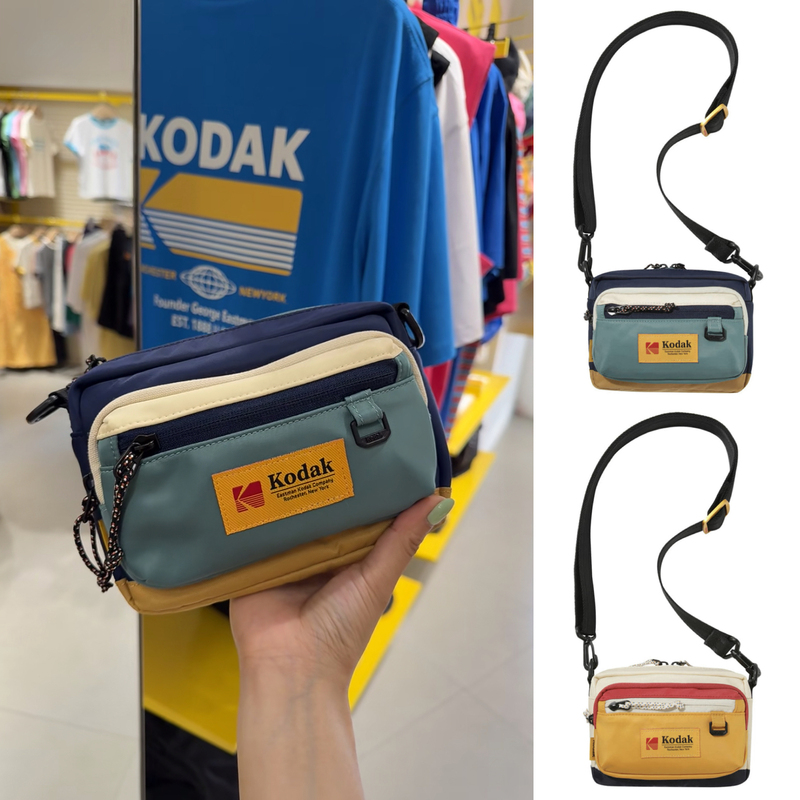 New Kodak Camera Bag for Women, Travel Crossbody Bag, Outdoor Shoulder Bag, Phone Bag for Men, Versatile Korean Style