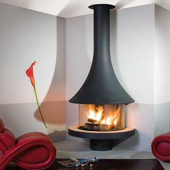 Hanging Simulated Fire Real Fire Home-Use Wood-Burning 3D Atomized Alcohol Fireplace Suspended Special-Shaped Hanging Heating Fire