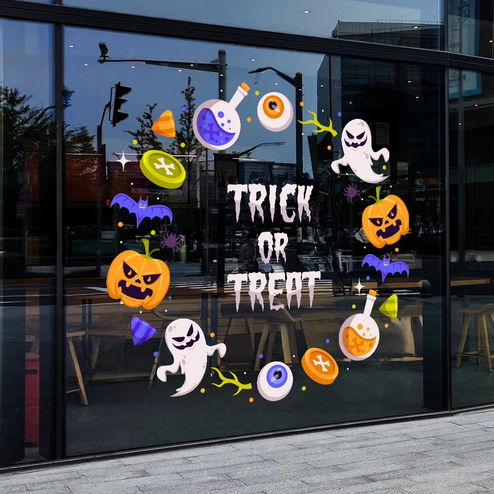 万圣节装饰的秘密:静电玻璃贴纸如何点亮门窗