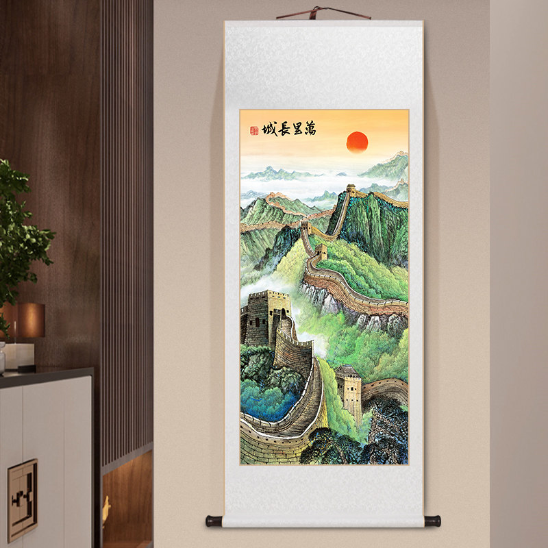 万里长城靠山图客厅装饰画，这样挂才显高级！-其他装饰画-淘宝百科网