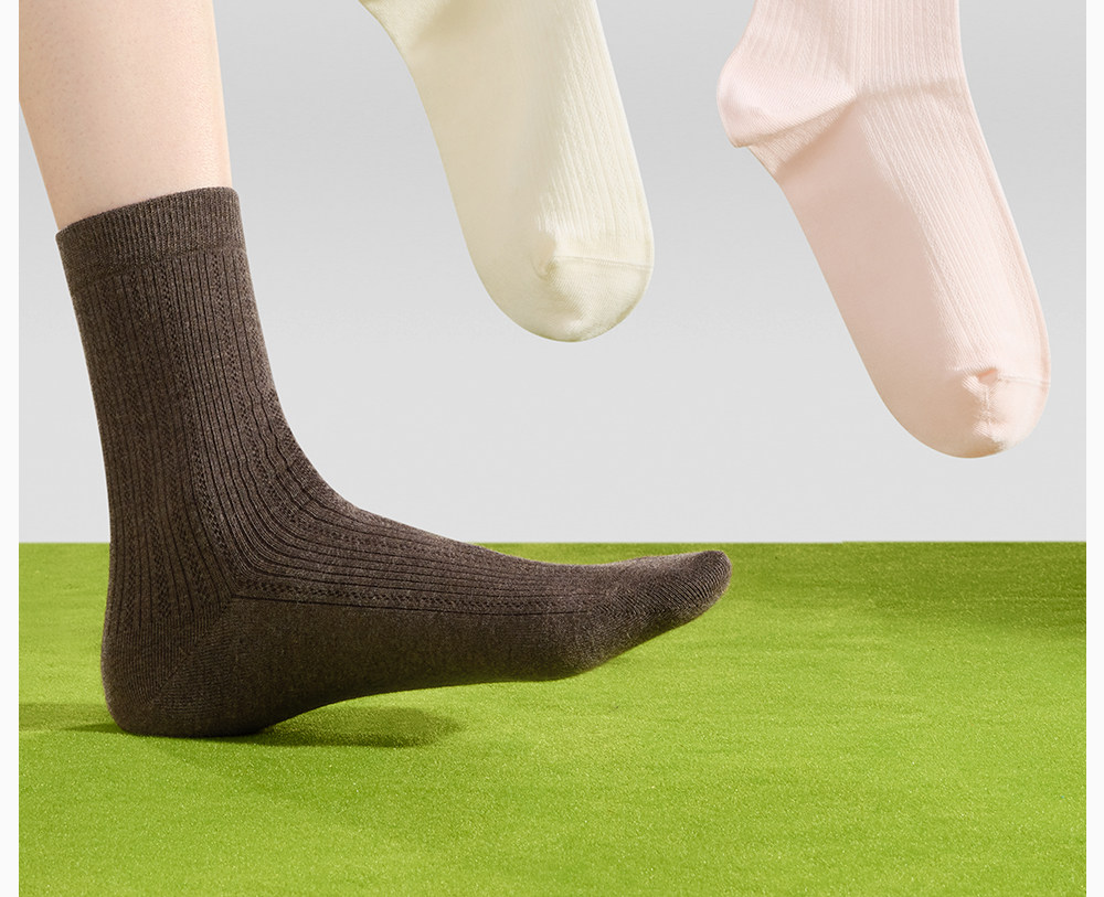 Secret World Antibacterial 100% Cotton Slouch Socks