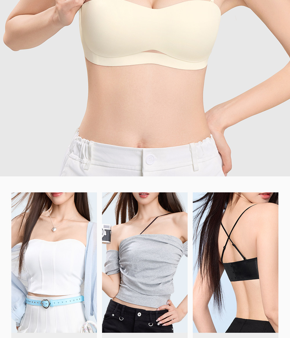 Secret World Strapless Push-Up Bandeau Bra