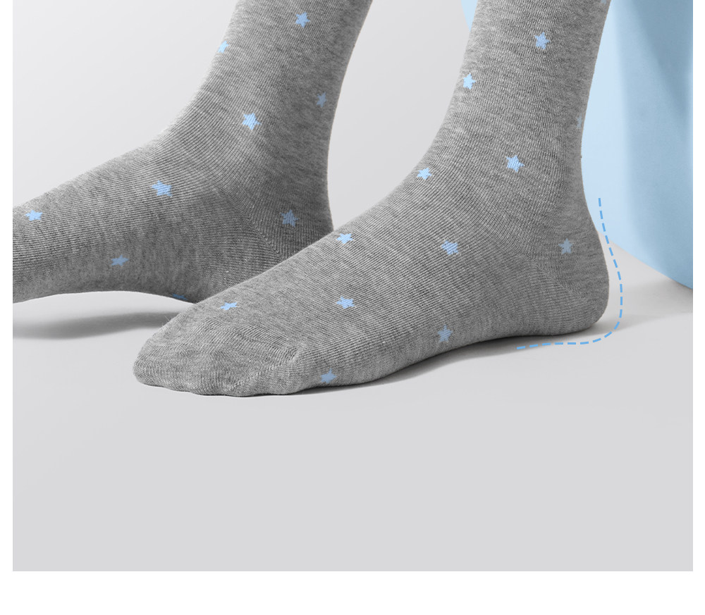 Secret World Ballet-Style Loose-Top Cotton Socks