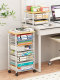 Desk Desktop Storage Rack, Multi-Layer Large-Capacity Movable File Organizer, Under-Desk File Storage Cabinet, Workstation Storage Solution, Office Classification Storage Box