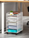 Office Desk File Storage Rack, Under-Desk Storage Cabinet, Storage Rack for Office Supplies, Document Organizer, Movable File Rack, File Storage Box, File Folder, Bookshelf, Small Cart