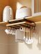 Multifunctional Kitchen Storage Rack Under-Cabinet Cutting Board Hanger Layered Rack Pot Lid and Cutting Board Holder Spoon and Spatula Storage Rack