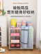 Yoga Mat Storage Basket Gym Equipment Mobile Storage Rack Badminton Basketball Household Wheeled Storage Rack