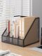 Desk Bookshelf File Rack Metal File Holder Iron Book Storage Rack Book Stand File Organizer Document Storage Rack Desktop File Folder Storage Box Office Supplies Collection